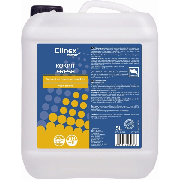 Soluție Curățare Bord Fresh Clinex Expert+ 5L 40-067
